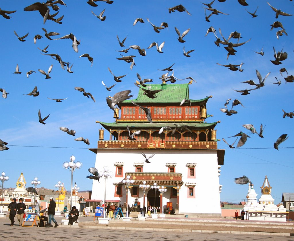 Tu viện Gandan Khiid nổi danh thế giới nằm ở đâu? Ảnh: Panoramio.