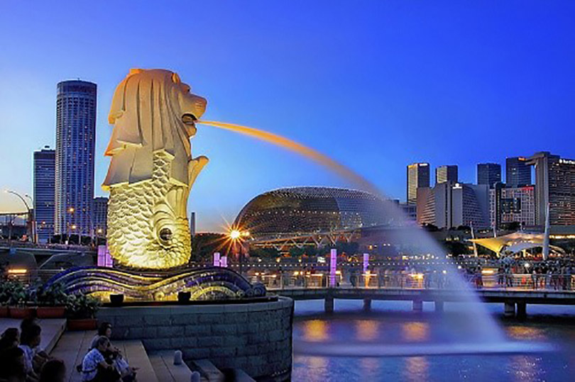 Hành trình tới thăm công viên sư tử biển Merlion Park Singapore