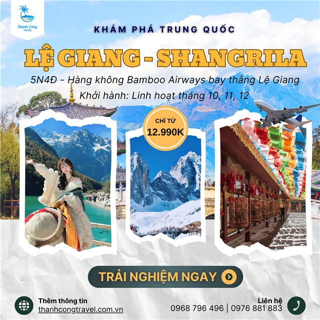 Tour Lệ Giang – Shangrila 5N4Đ: Hành trình đến miền đất huyền thoại