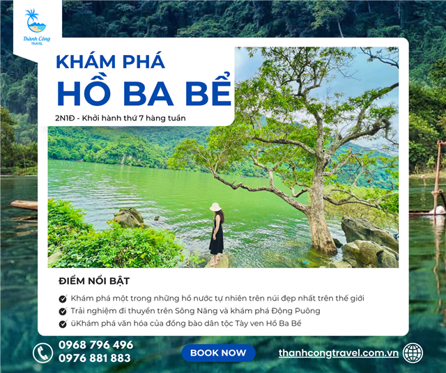 KHÁM PHÁ HỒ BA BỂ – VẺ ĐẸP NGUYÊN SƠ VÙNG NÚI ĐÁ VÔI