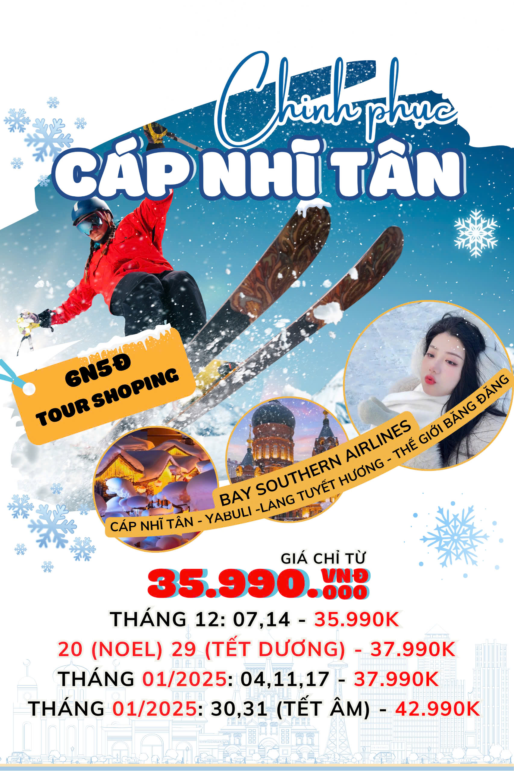 CÁP NHĨ TÂN – YABULI - LÀNG TUYẾT HƯƠNG – TRANG VIÊN VOLGA – THẾ GIỚI BĂNG ĐĂNG