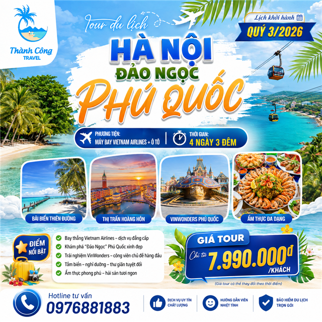 HÀ NỘI - ĐẢO NGỌC PHÚ QUỐC