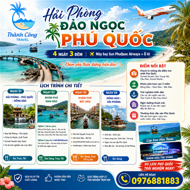 HẢI PHÒNG - ĐẢO NGỌC PHÚ QUỐC