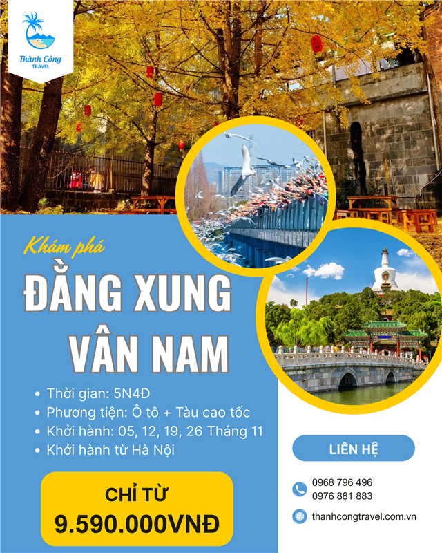 KHÁM PHÁ ĐẰNG XUNG - VÂN NAM 5N4Đ