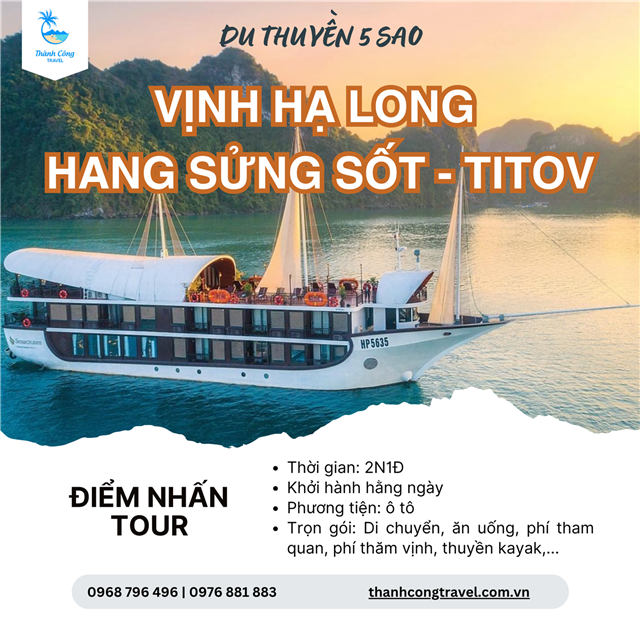 Khám phá Vịnh Hạ Long trên du thuyền 5 sao – Trải nghiệm đẳng cấp giữa kỳ quan thế giới
