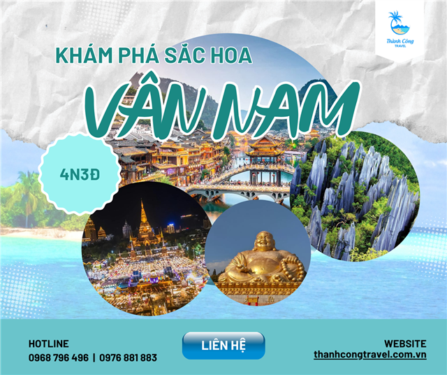 Tour Sắc Hoa Vân Nam 2025: Khám Phá Mùa Xuân Rực Rỡ Trung Hoa 