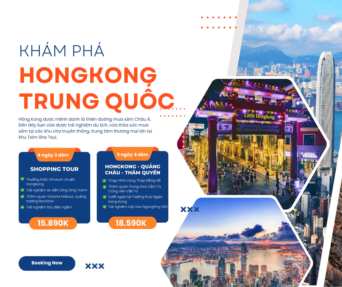 HONGKONG – DING DING TRARM - SHOPPING TOUR 4N3D