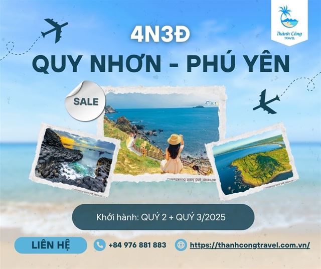 Quy Nhơn - Phú Yên (4N3Đ)